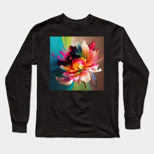 Floral Artwork Designs Long Sleeve T-Shirt